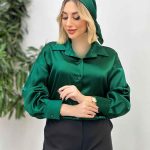 شومیز ساتن سلین کد 4546