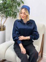 شومیز ساتن سلین کد 4546 - تصویر 30
