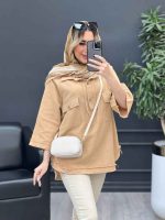 مانتو یقه دو دکمه دو جیب کد 4642 - تصویر 17
