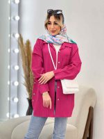 مانتو کراش بغل چهار دکمه کد 4638 - تصویر 12