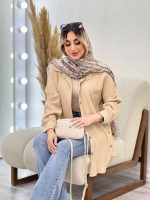 مانتو کراش بغل چهار دکمه کد 4638 - تصویر 20