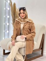 مانتو کراش بغل چهار دکمه کد 4638 - تصویر 26