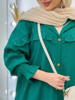 مانتو کراش جلو چین کد 4637 - تصویر 7