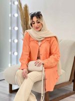 مانتو کراش بغل چهار دکمه کد 4638 - تصویر 11