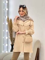 مانتو کراش جلو چین کد 4637 - تصویر 3
