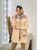مانتو کراش بغل چهار دکمه کد 4638 - تصویر 25