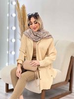 مانتو کراش بغل چهار دکمه کد 4638 - تصویر 4