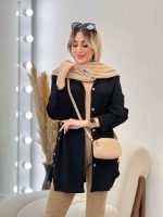 مانتو کراش بغل چهار دکمه کد 4638 - تصویر 19