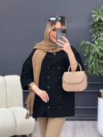 مانتو لینن ده دکمه کد4647 - تصویر 6