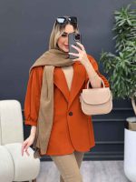 مانتو لینن تک دکمه کد 4646 - تصویر 13