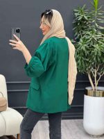 مانتو لینن تک دکمه کد 4646 - تصویر 11