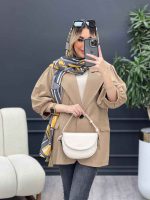 مانتو لینن تک دکمه کد 4646 - تصویر 12