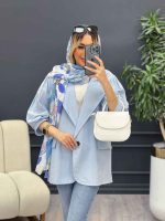 مانتو لینن تک دکمه کد 4646 - تصویر 6