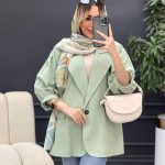 مانتو لینن تک دکمه کد 4646