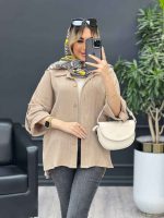 مانتو تک جیب آستین پاگن کد 4644 - تصویر 6