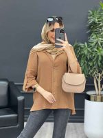 مانتو تک جیب آستین پاگن کد 4644 - تصویر 2