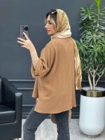 مانتو تک جیب آستین پاگن کد 4644 - تصویر 17