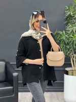 مانتو تک جیب آستین پاگن کد 4644 - تصویر 8