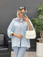 مانتو تک جیب آستین پاگن کد 4644 - تصویر 3