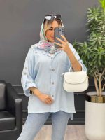 مانتو تک جیب آستین پاگن کد 4644 - تصویر 18