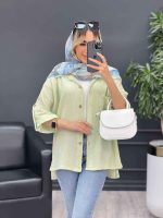 مانتو تک جیب آستین پاگن کد 4644 - تصویر 13