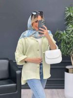 مانتو تک جیب آستین پاگن کد 4644 - تصویر 4