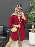 مانتو پشت پیله دو جیب کد 4641 - تصویر 21