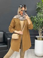 مانتو پشت پیله دو جیب کد 4641 - تصویر 8