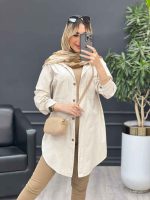 مانتو پشت پیله دو جیب کد 4641 - تصویر 25