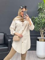 مانتو پشت پیله دو جیب کد 4641 - تصویر 18