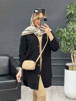 مانتو پشت پیله دو جیب کد 4641 - تصویر 17