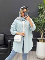 مانتو پشت پیله دو جیب کد 4641 - تصویر 24