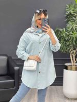 مانتو پشت پیله دو جیب کد 4641 - تصویر 14