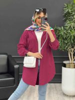 مانتو پشت پیله دو جیب کد 4641 - تصویر 28