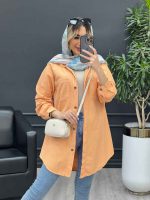 مانتو پشت پیله دو جیب کد 4641 - تصویر 11