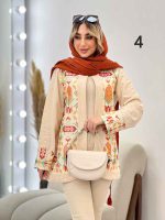 مانتو لینن نچرال طرح سنتی