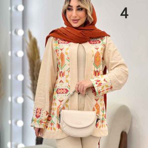 مانتو لینن نچرال طرح سنتی