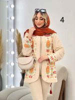 مانتو لینن نچرال طرح سنتی کد 4651 - تصویر 14