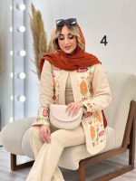 مانتو لینن نچرال طرح سنتی کد 4651 - تصویر 8