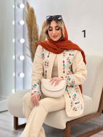 مانتو لینن نچرال طرح سنتی کد 4651 - تصویر 7