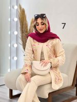 مانتو لینن نچرال طرح سنتی کد 4651 - تصویر 12