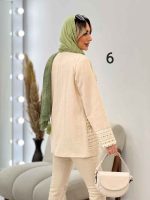 مانتو لینن نچرال طرح سنتی کد 4651 - تصویر 11