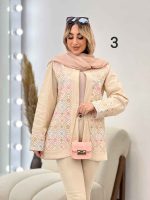 مانتو لینن نچرال طرح سنتی کد 4651 - تصویر 24
