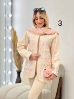 مانتو لینن نچرال طرح سنتی کد 4651 - تصویر 20