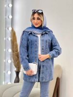 مانتو جین دو جیب کد 4375 - تصویر 20