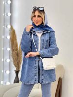 مانتو جین دو جیب کد 4375 - تصویر 18