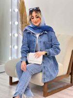 مانتو جین دو جیب کد 4375 - تصویر 15