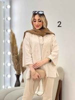 شومیز جلو بسته دو تکه کد 4630 - تصویر 5