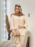 شومیز جلو بسته دو تکه کد 4630 - تصویر 3