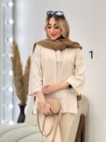 شومیز جلو بسته دو تکه کد 4630